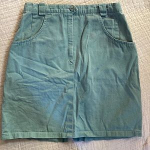 Vintage Light Blue Denim Skirt